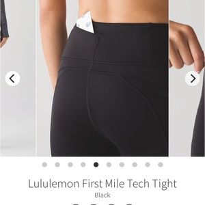 Lululemon First Mile Tech Tights fleece leggings